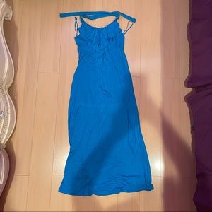 Macys juniors Bright blue maxi dress